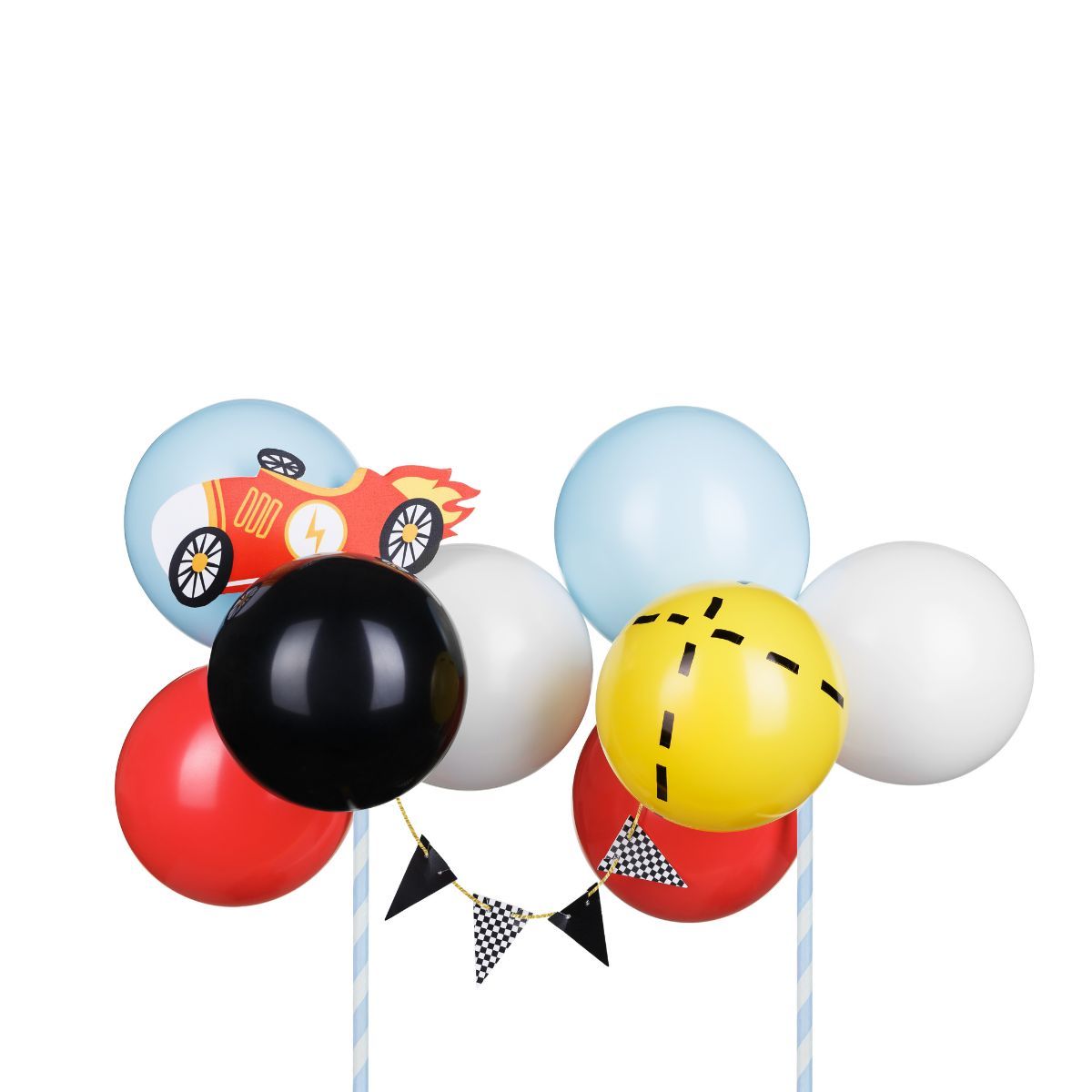 PartyDeco Balloon-Cake Topper Kit 29cm - Car