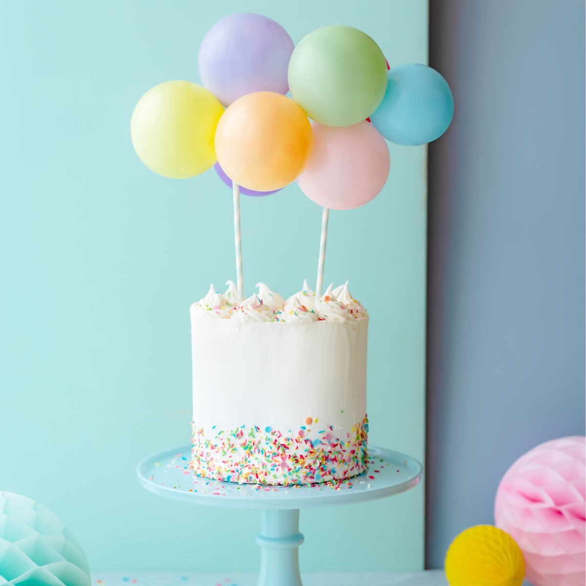 PartyDeco Balloon-Cake Topper Kit 29cm - Rainbow