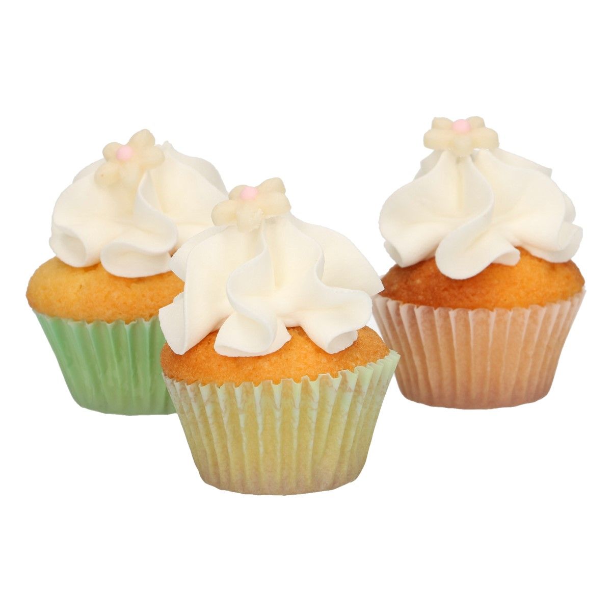 FunCakes Marzipan Decorations Chrysanthemum White/Light Pink