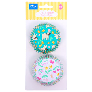 Easter Foil-lined Cupcake Cases - Spring Meadow, Set of 60