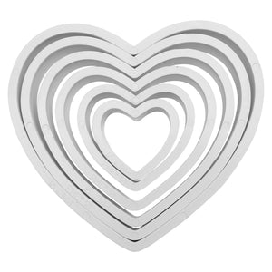 Classic Shapes Cutters - Heart Set of 6