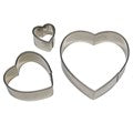 Stainless Steel Cutters - Heart Set/3